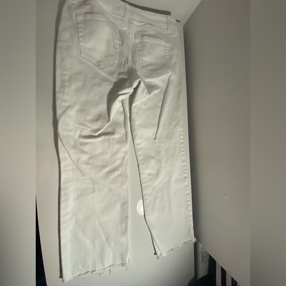 white straight jeans